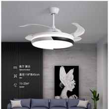 大电机餐厅隐形风扇灯遥控家用客厅电扇灯卧室吊扇灯中山工厂