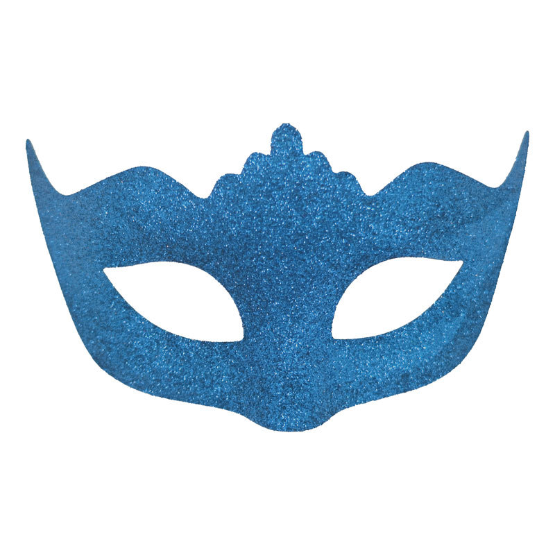 Carnaval polvo brillante retro pequeña máscara de corona veneciana máscara falsa máscara de maquillaje polvo brillante retro máscara de mitad de cara