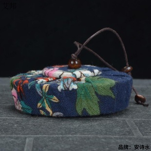 Tea jar lid accessories glass round wooden Wood sealed lid ceramic jar Cork purple sand lid solid wood lid