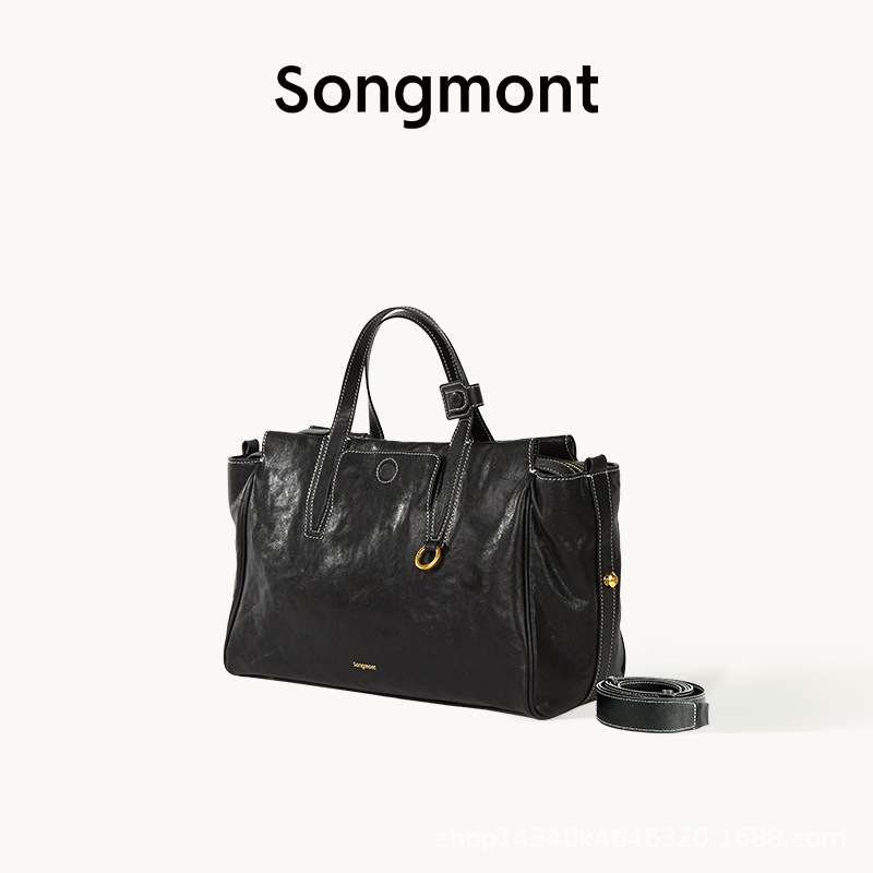 山下裕松 Songmont トラッキングシリーズ 大容量 トラベルバッグ ショルダーバッグ 植物タンニンなめし牛革 ブリーフケース|undefined