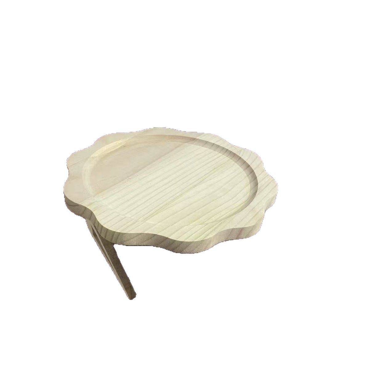 Bandeja de sofá de bambú con brazo ajustable, ideal para café, snacks o control remoto