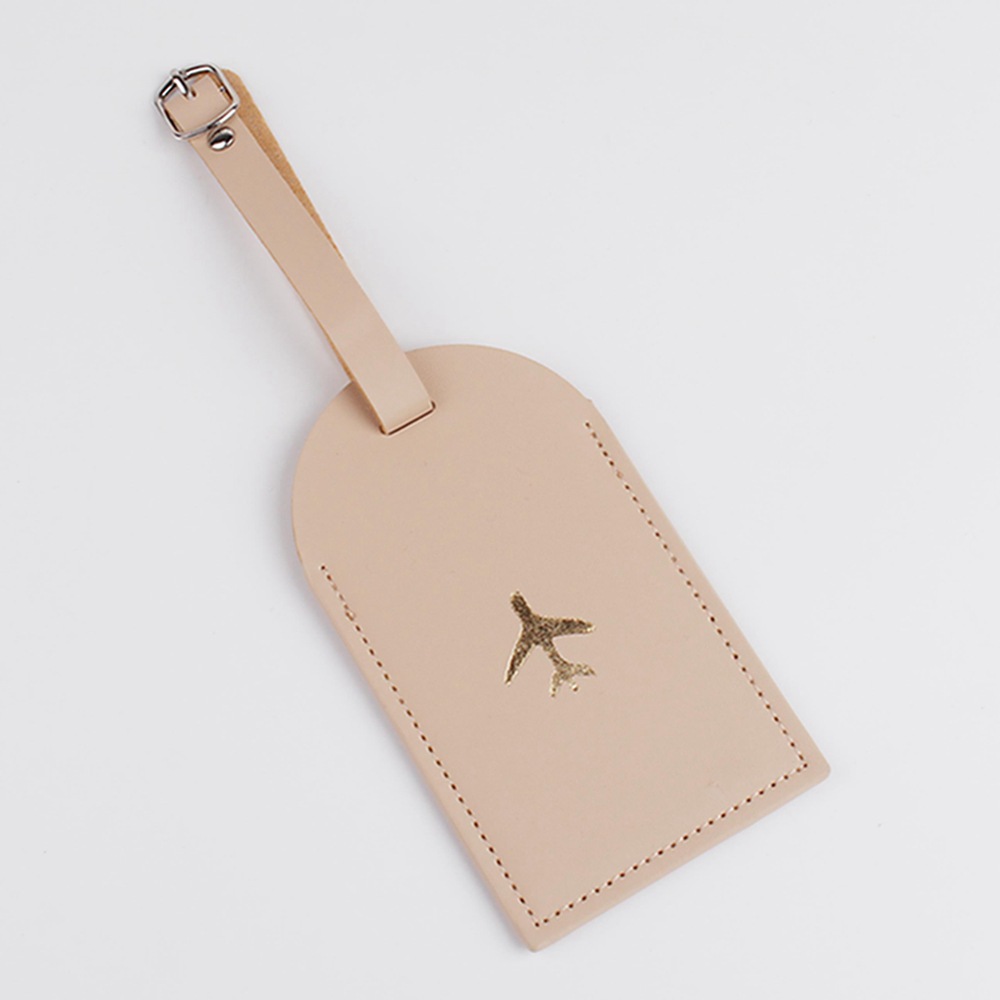 Etiqueta colgante de cuero Tarjeta de comida de autobús tarjeta de identificación de estudiante certificado de trabajo conjunto avión equipaje etiqueta PU fabricante en stock