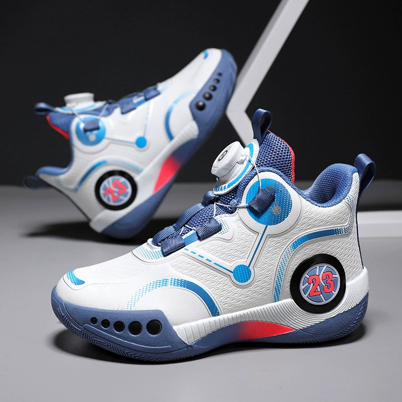 Баскетбольные кроссовки для детей 2024 Весна и Осень Боевые тренировочные ботинки для мальчиков
