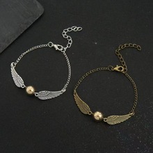 欧美跨境哈利波特与死亡圣器snitch gold necklace飞贼手链批发