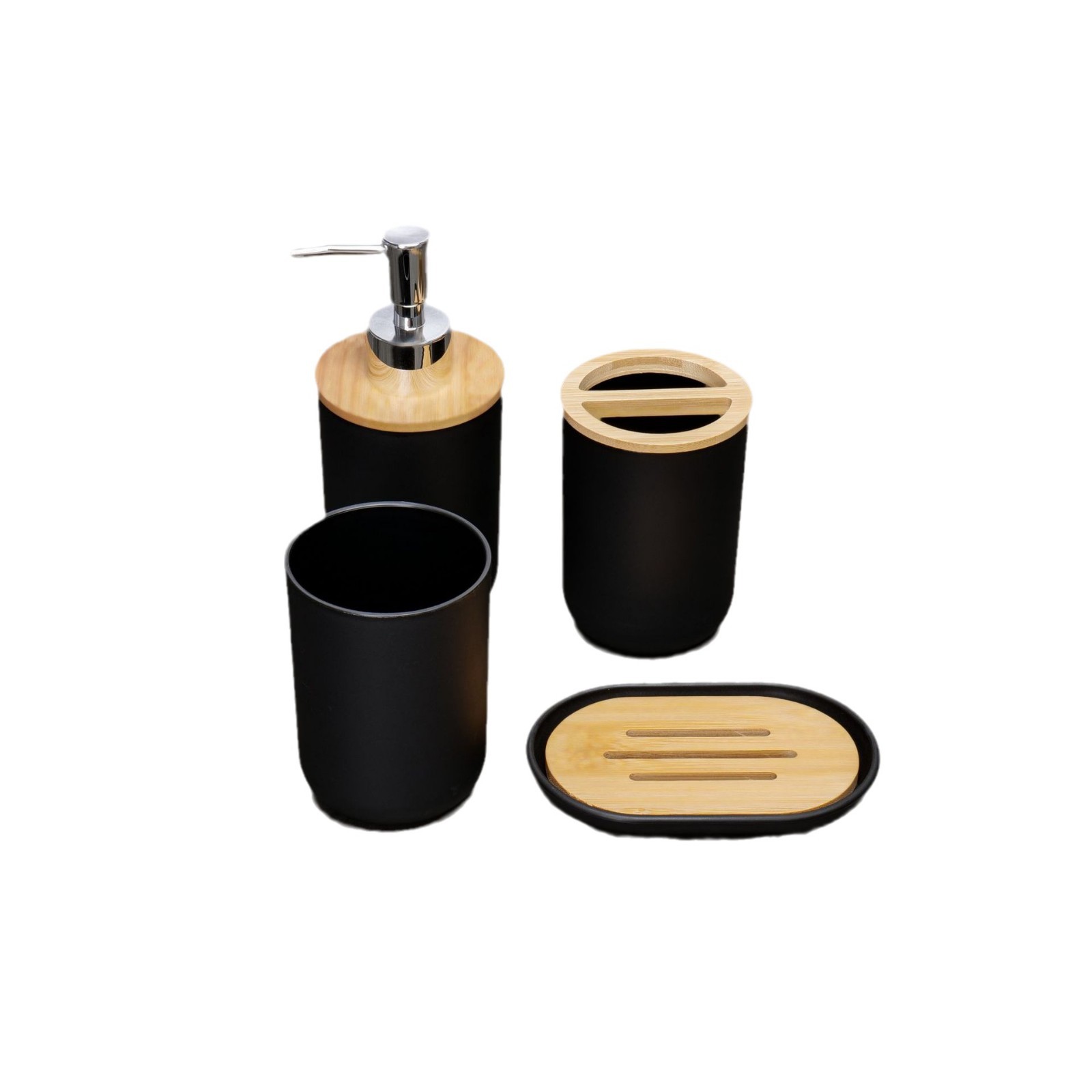 Baño transfronterizo de cuatro piezas Baño de hotel Juego de lavado Cepillado Taza de enjuague bucal Bomba de loción Viento de lujo ligero Ventas de fábrica