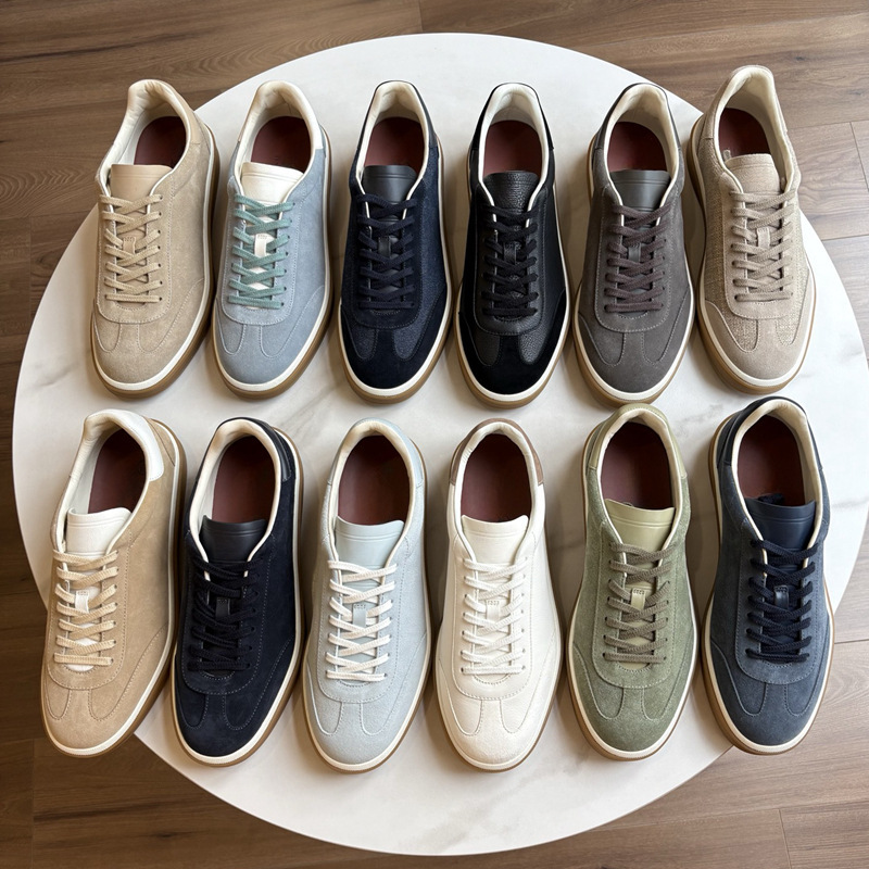 Top-Notch~Original Italian Lp Luxury Men's Casual Sneakers, Flat Lace-Up Genuine Leather Anti-Odor German Training Shoes Top-Notch~Original Italian Lp Luxury Men's Casual Sneakers, Flat Lace-Up Genuine Leather Anti-Odor German Training Shoes