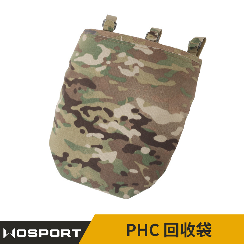 Wosport Phc Camouflage Recycling Bag Large Space Functional Box Recycling Bag Adaptable Belt Foldableing Storage