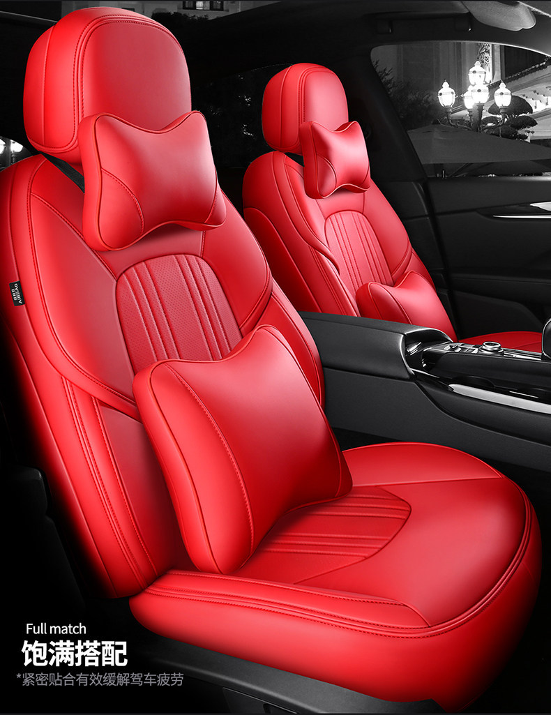 Changan cs75Plus/cs55/cs35 Eado x5 Nuoyumi Deep Blue All-Season Full-Coverage Genuine Leather Car Seat Covers