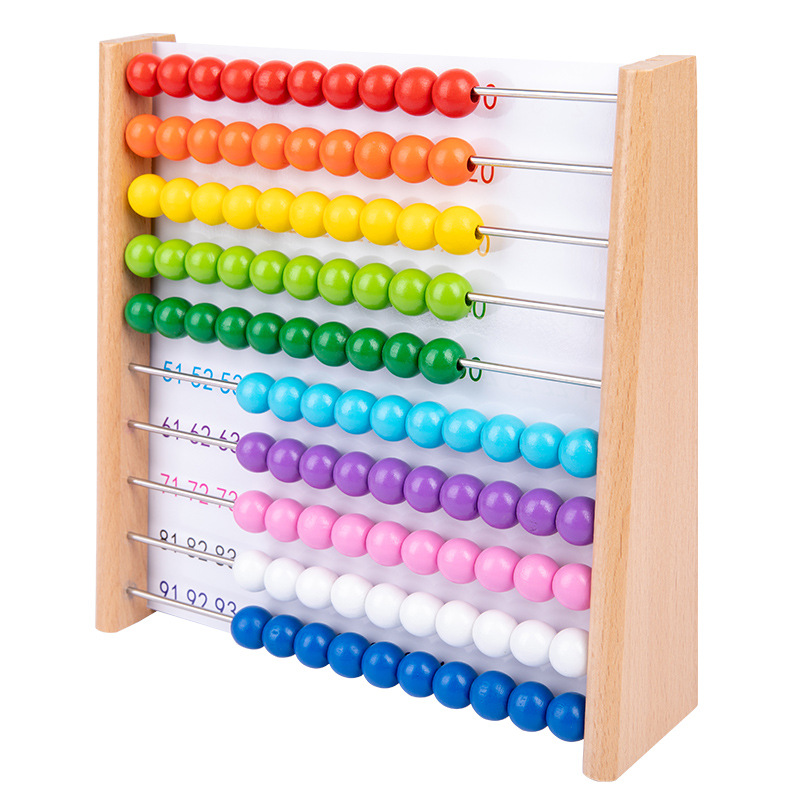 Jardín de infantes Ilustración contador adición y resta 1-100 Abacus Montessori número sentido enseñanza ayuda temprana enseñanza Matemáticas image 6
