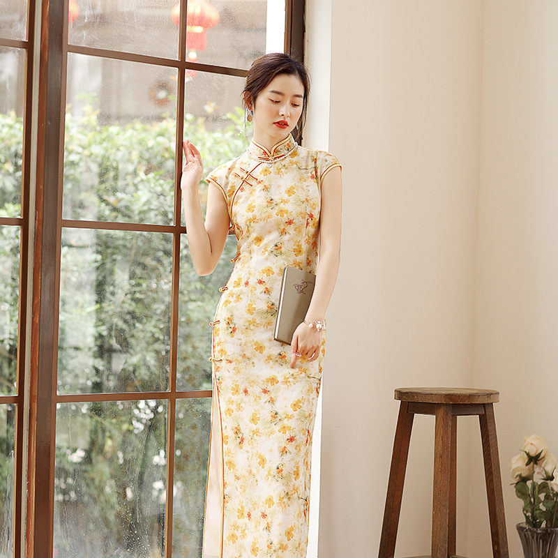 Retro summer cheongsam