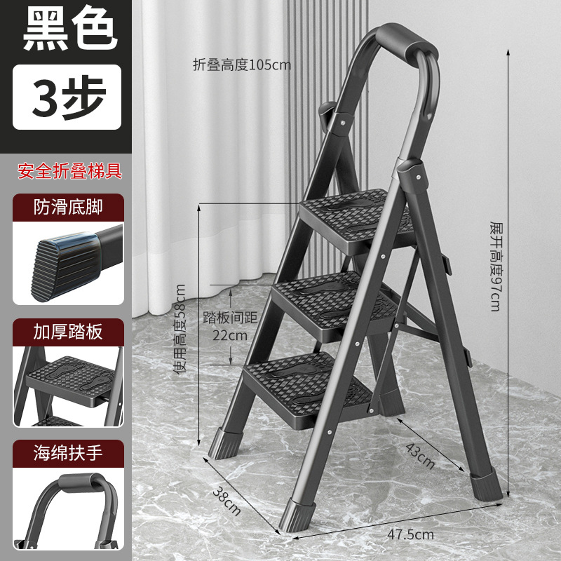 escalera doméstica plegable telescópico multifuncional escalera en zigzag interior escalera plegable escalera escalera de ático escalera gruesa portátil