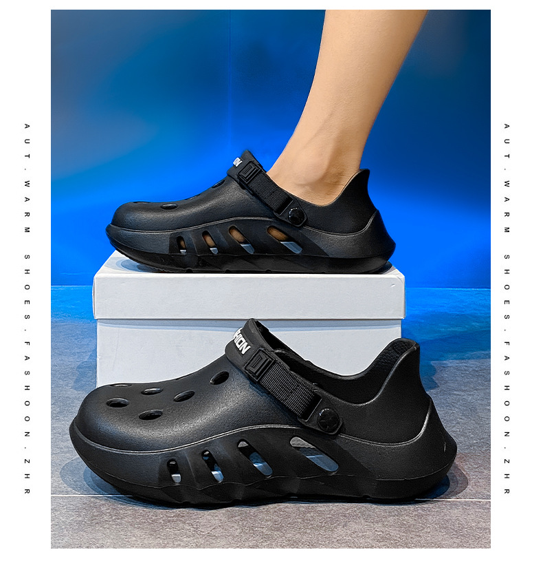 Comfortable Summer Clogs Sandals Outdoor Beach Casual Slip-on_voghion.com