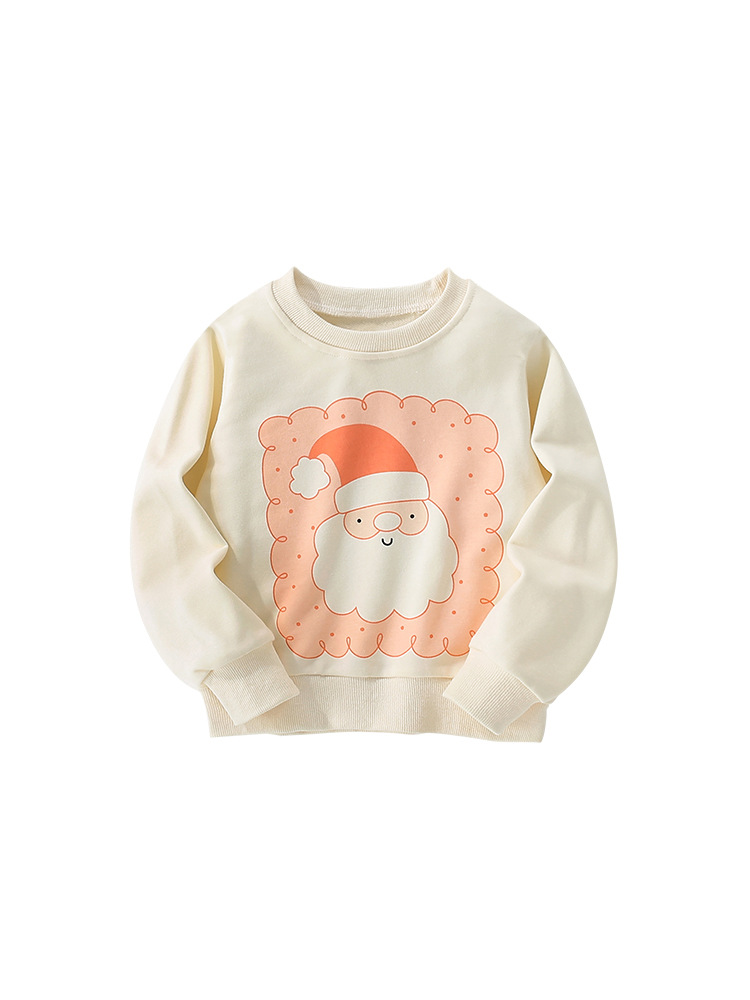 Cross-border malwee niñas suéter otoño y invierno nuevo estilo europeo y americano niños de cuello redondo manga larga encantadora impresión camisa casual image 5