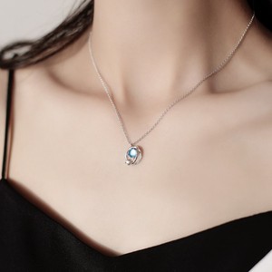 Sweet Moon Alloy Plating Inlay Artificial Gemstones Women's Pendant Necklace display picture 5