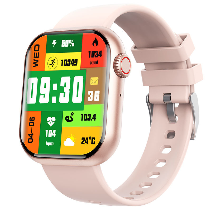 Transfronterizo F108 reloj inteligente deportivo Bluetooth llamada frecuencia cardíaca presión arterial oxígeno termómetro de monitoreo de pulsera de salud