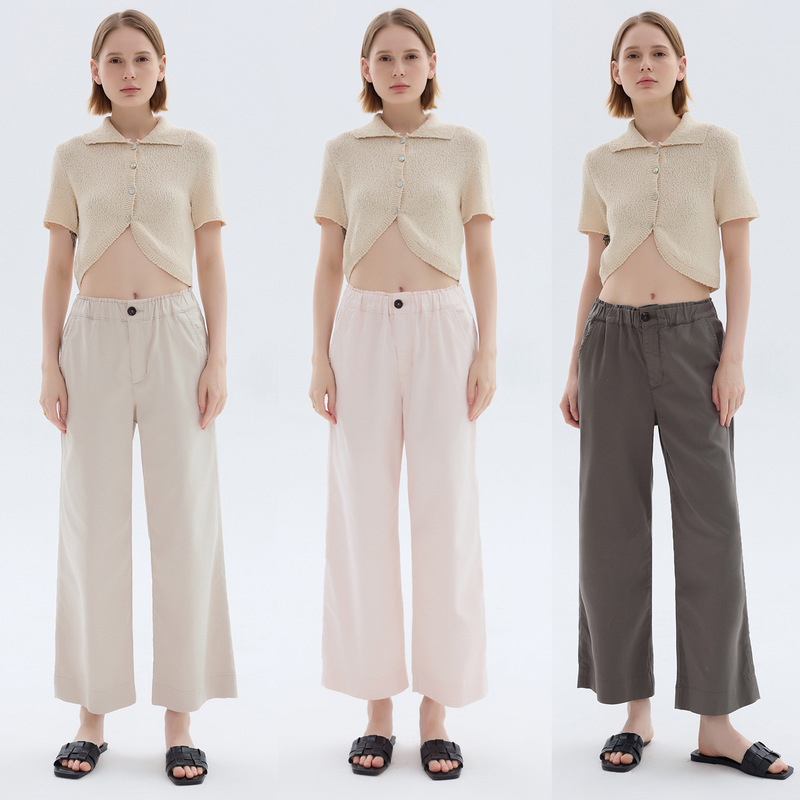 2024 Spring/Summer New European and American Style Ag Core Soft Thin Material Casual Wide-Leg Straight Granny Jeans for Women 2024 Spring/Summer New European and American Style Ag Core Soft Thin Material Casual Wide-Leg Straight Granny Jeans for Women