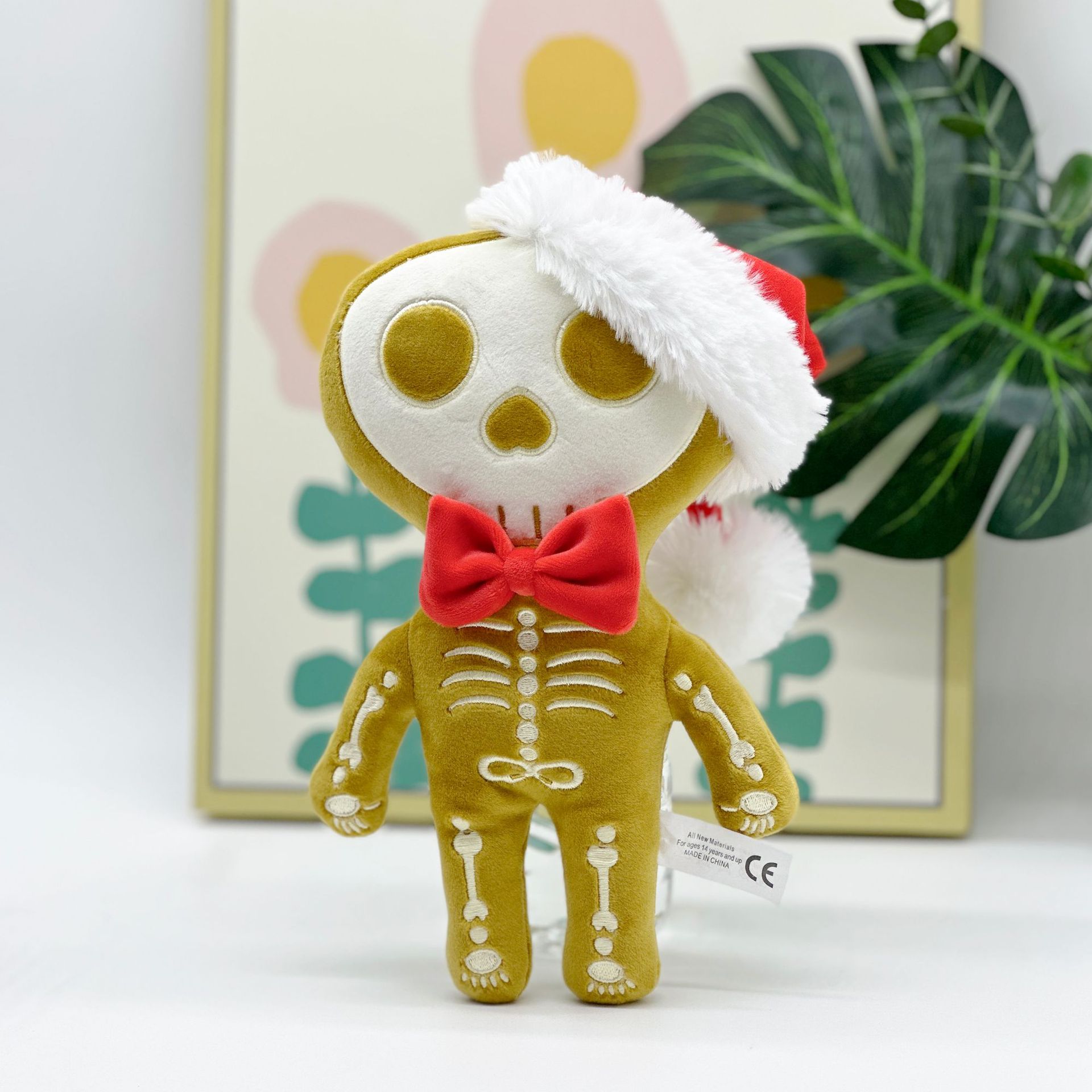 Neu Zombie Skelett Plüsch Halloween Weihnachten Skelett Lebkuchen Mann Plüsch_voghion.com