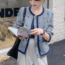【商超批发】气质女小香风外套年轻妈妈装秋装新款小个子短款上衣