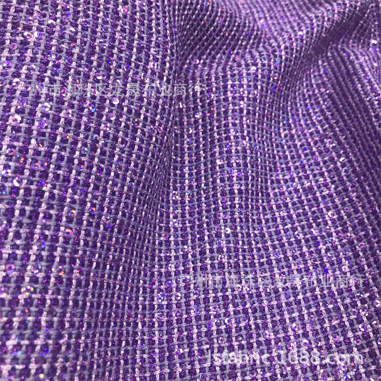 新款 粗纺 紫色 小香风外套布料 男女装大衣连衣裙半身裙面料