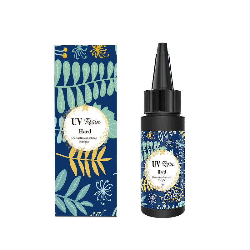 25g 높이의 투명 하드 UV 접착제(냄새가 적고 색상 상자가 있는 희귀 모델)