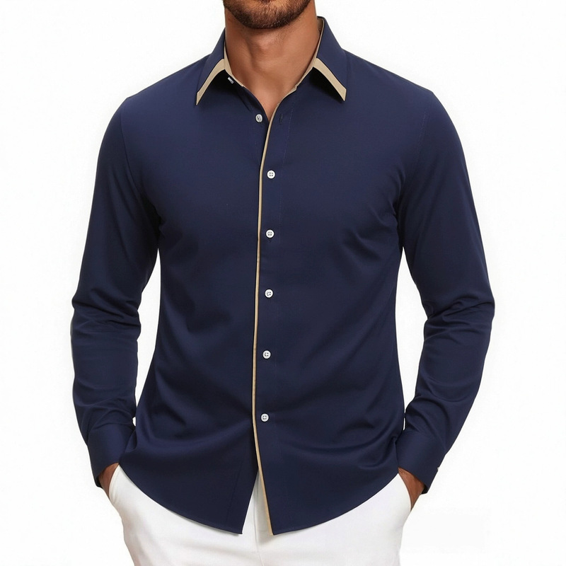 Supports dropshipping, 2026 source factory men's long-sleeve shirts, spring and autumn thin models, bulk wholesale, supports mixed orders