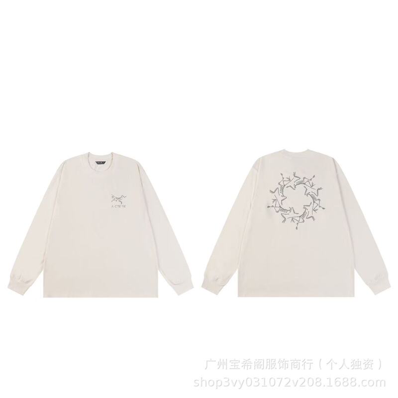跨境新款鸟家ARC秋季圆领宽松运动休闲男女同款百搭T桖一件代发|undefined