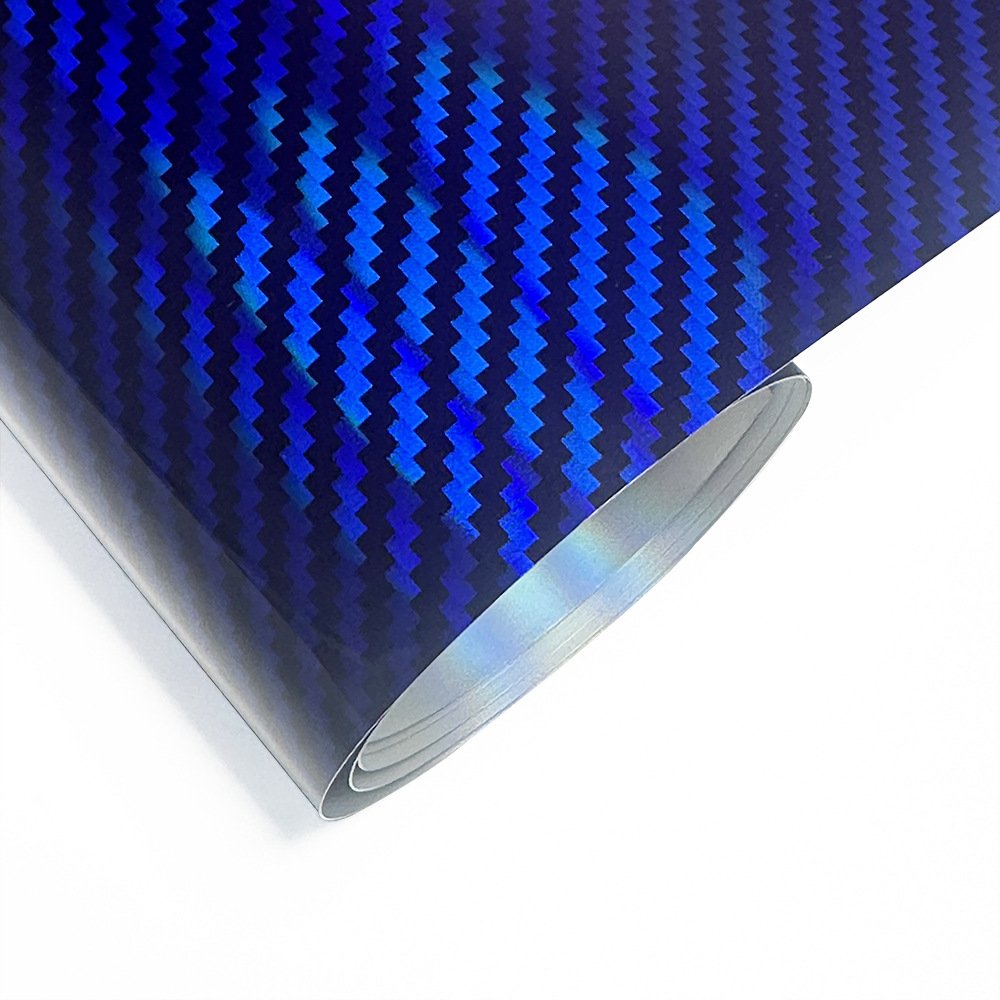 Cross-border new PET9d colorful laser rainbow carbon fiber central control interior sticker rearview mirror full body color change film