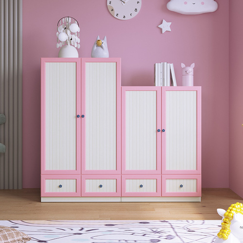 PK7J All-Aluminum Furniture Baby Wardrobe, Aluminum Alloy Wardrobe, Children's Wardrobe, Storage Cabinet, Women's Metal Wardrobe for Kids' Bedroom
