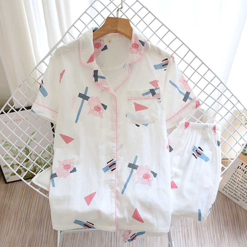 SXL粉萌小豚-ガーゼ短丈