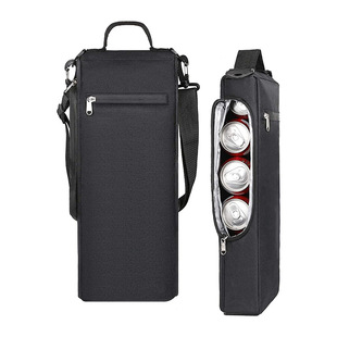 Single Bottle Round Red Sprinkler Bag Insulated Lunch Bag Containing 6 Bottles of Canned Cola