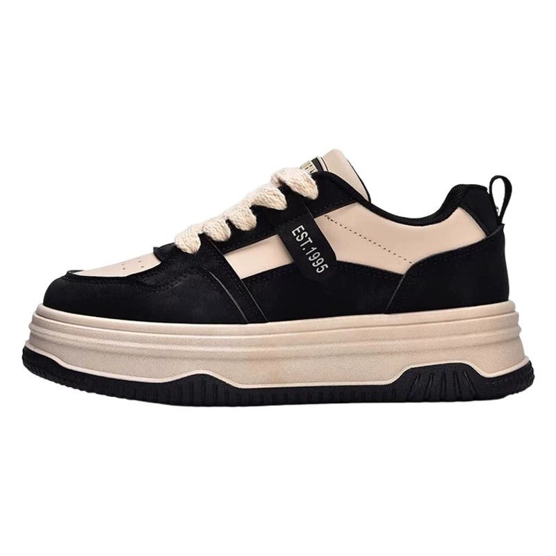 Женские кроссовки на толстой подошве 2024, весна-осень, новая Универсальная Белая обувь, повседневные кроссовки, Женская обувь в стиле ретро в гонконгском стиле