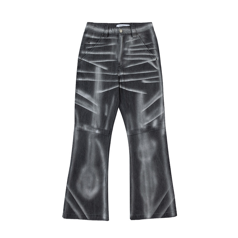 Moderne Ian 24 Herbst Herrenbekleidung New Style American Metal Spray Painting Micro Pull Pants_voghion.com