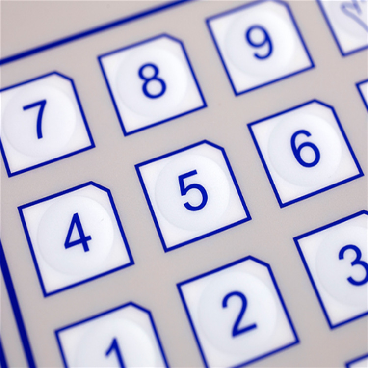 PET控制面板 pvc面贴纸铭牌塑料PC按键薄膜开关