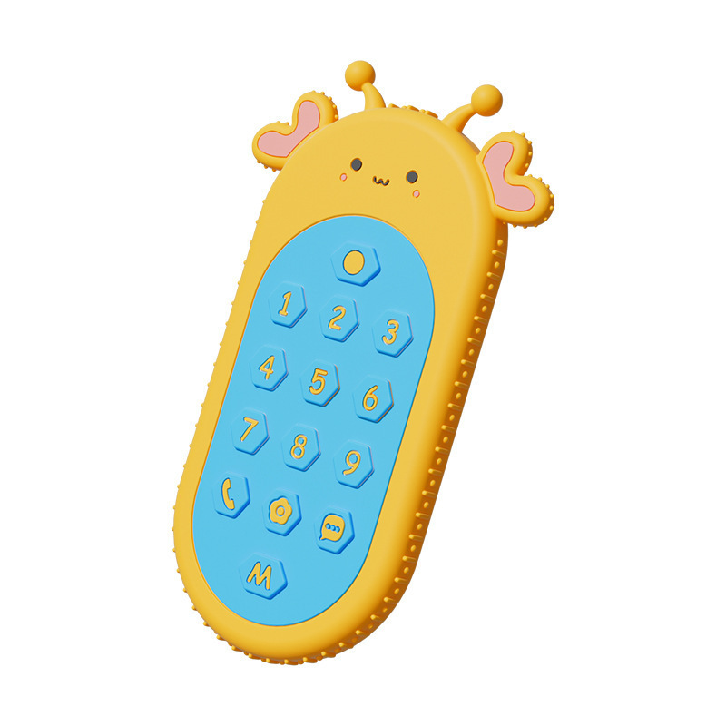 リモコンの歯ゴムのシリカゲルは赤ちゃんを噛んでボタンの動物のおもちゃに触れます。|undefined