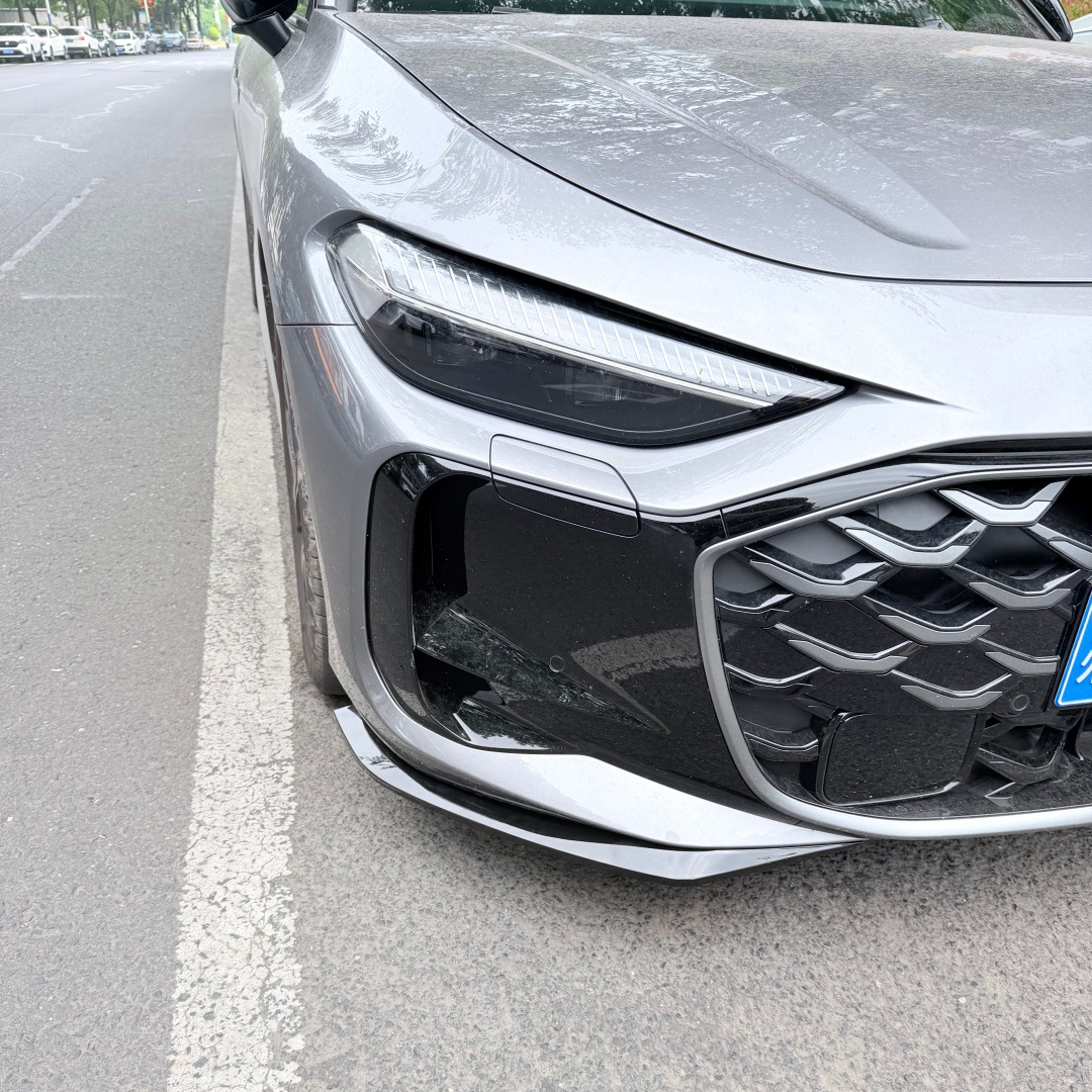Suitable for SAIC Audi A5L modification: front spoiler, front corner guards, front bumper corner protectors, anti-collision strips, front face decorative protective stickers