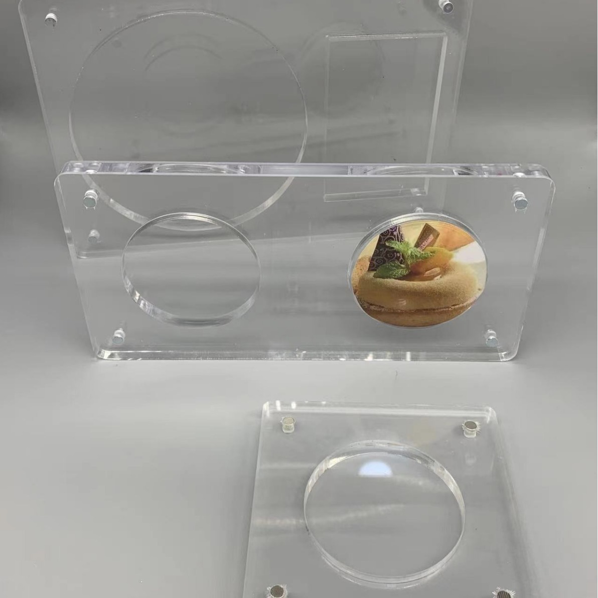 亚克力三层强磁纪念币收藏盒有机玻璃硬币展示收纳盒塑