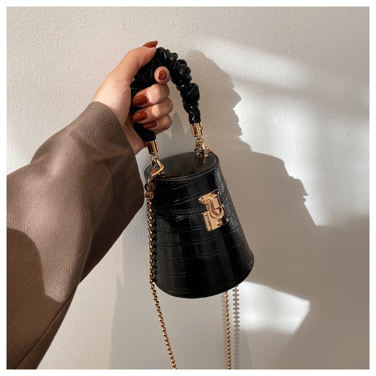 Crocodile Pattern Hobo Bag Women's Chain Shoulder Handbag Fashion_voghion.com