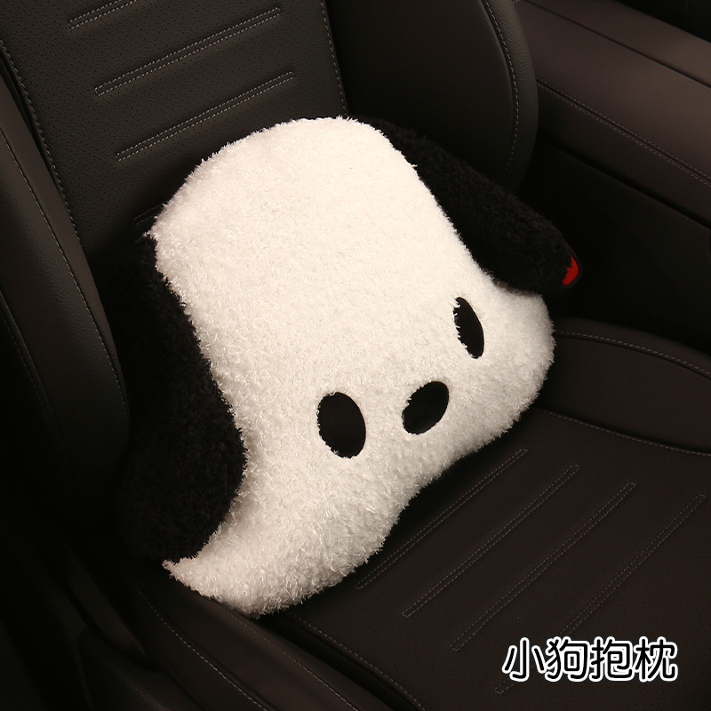 パチャ犬自動車クッション冬のぬいぐるみクレヨン小新かわいいクリエイティブ個性保温シートクッション四季|undefined