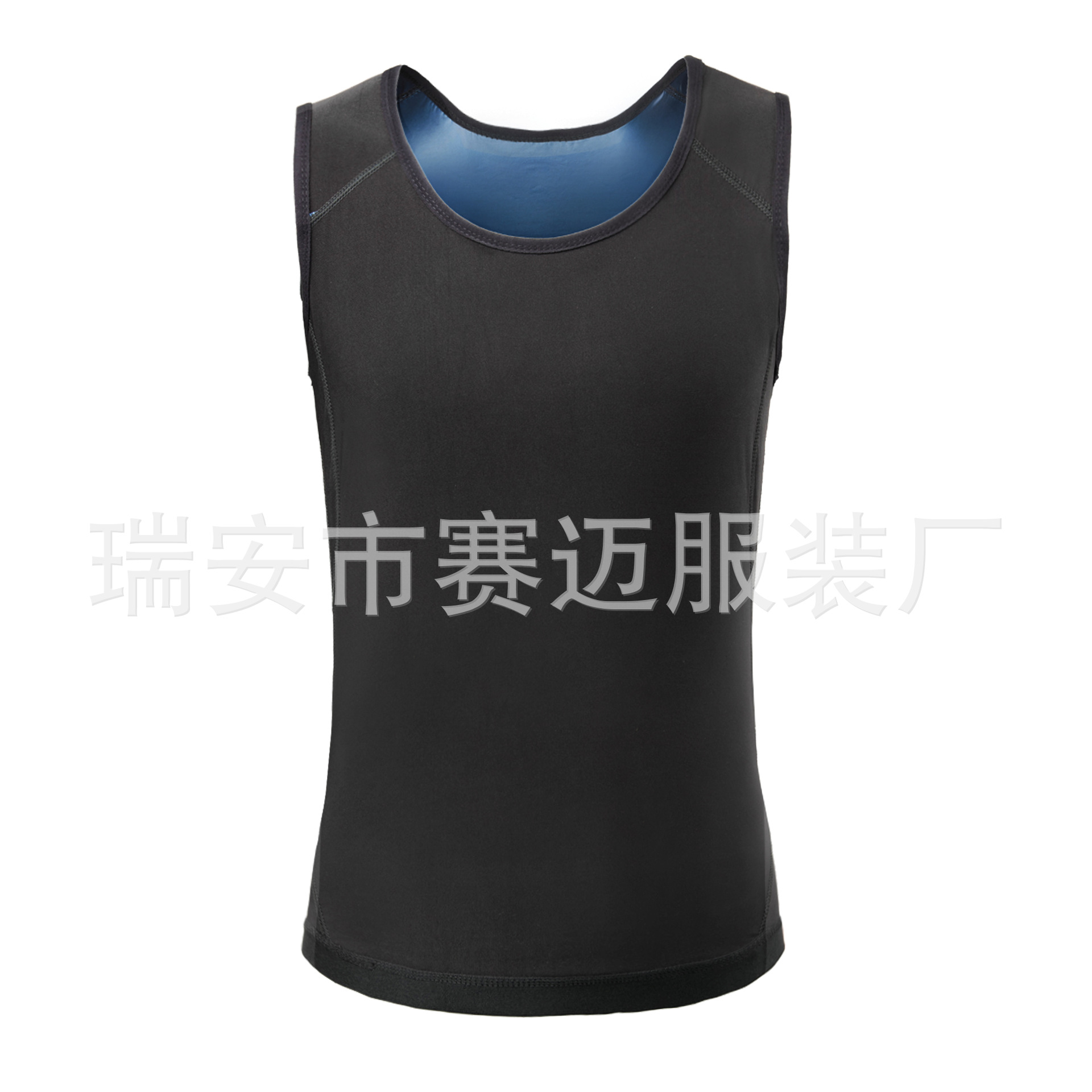 Traje de sudor Amazon hombres vientre contratación fitness chaleco correr deportes sudor-Romper sauna yoga europeo y americano cuerpo formación ropa