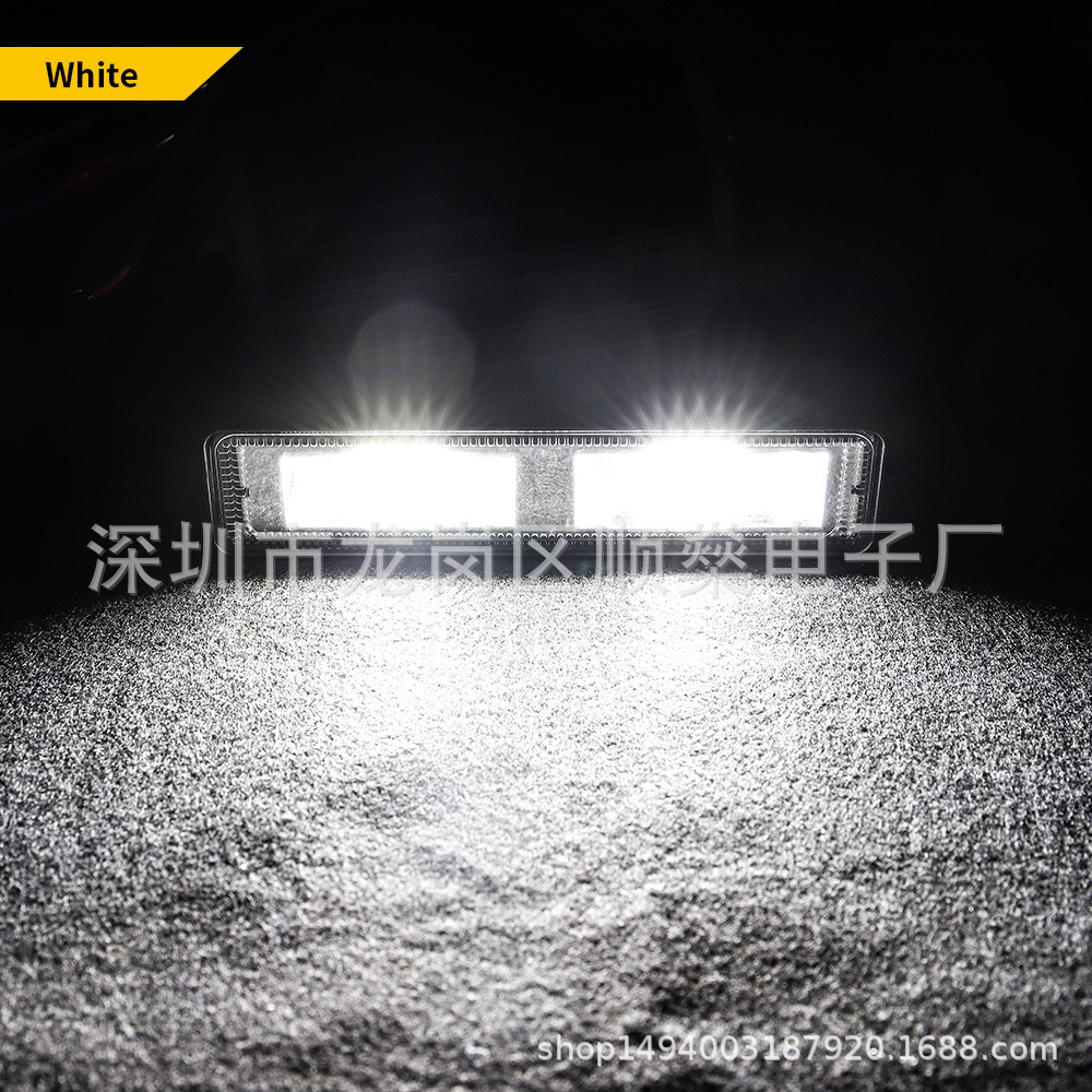 Car and Motorcycle Work Light Straight 16Led 48W Off-Road Vehicle Spotlight Inspection Light Engineering Light 12V/24V