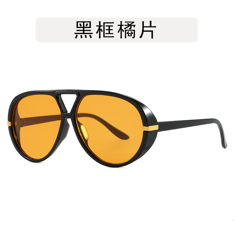大框蛤蟆太阳镜 新款欧美ins太阳眼镜个性时尚墨镜高级感走秀眼镜|undefined