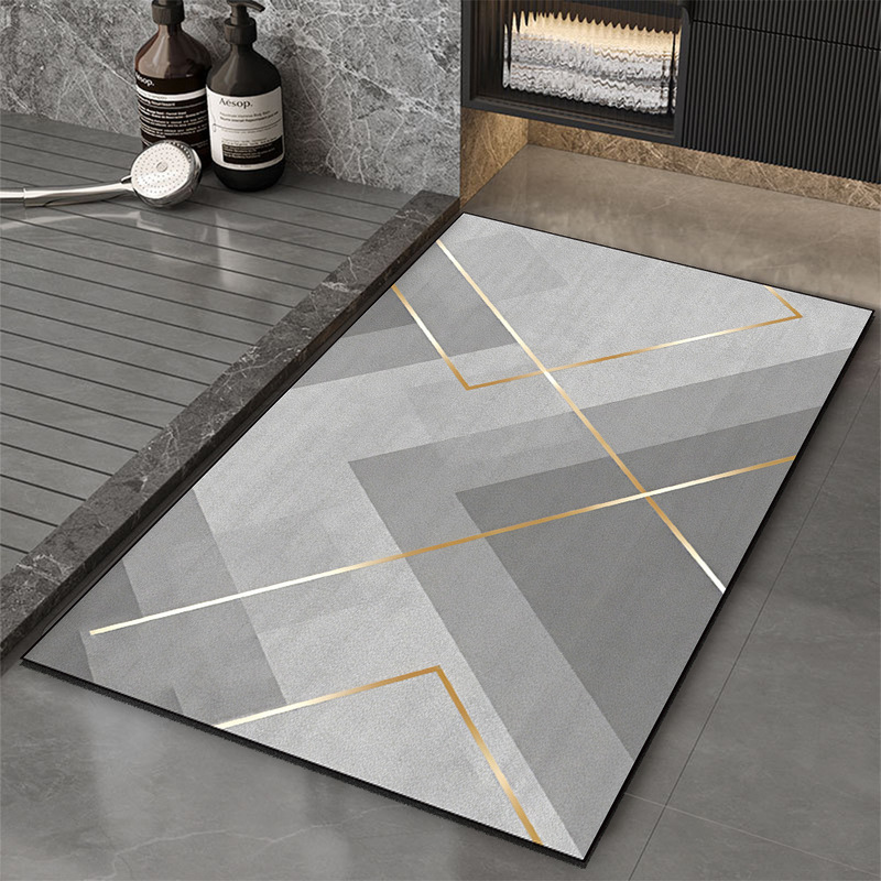 New House Housewarming Festive Diatom Mud Mat Home Cartoon Door Mat Bathroom Bathroom Water Absorbent Non-Slip Foot Mat