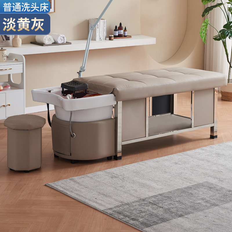 Cama de masaje de terapia de cabello para salón de belleza especial de peluquería calentador de agua de temperatura constante de circulación de agua fumigante tailandés lavabo de cabello