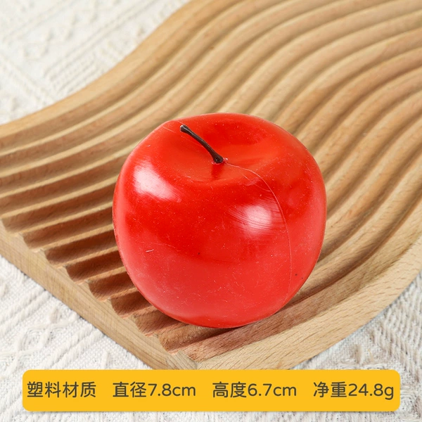 Plastic red apple