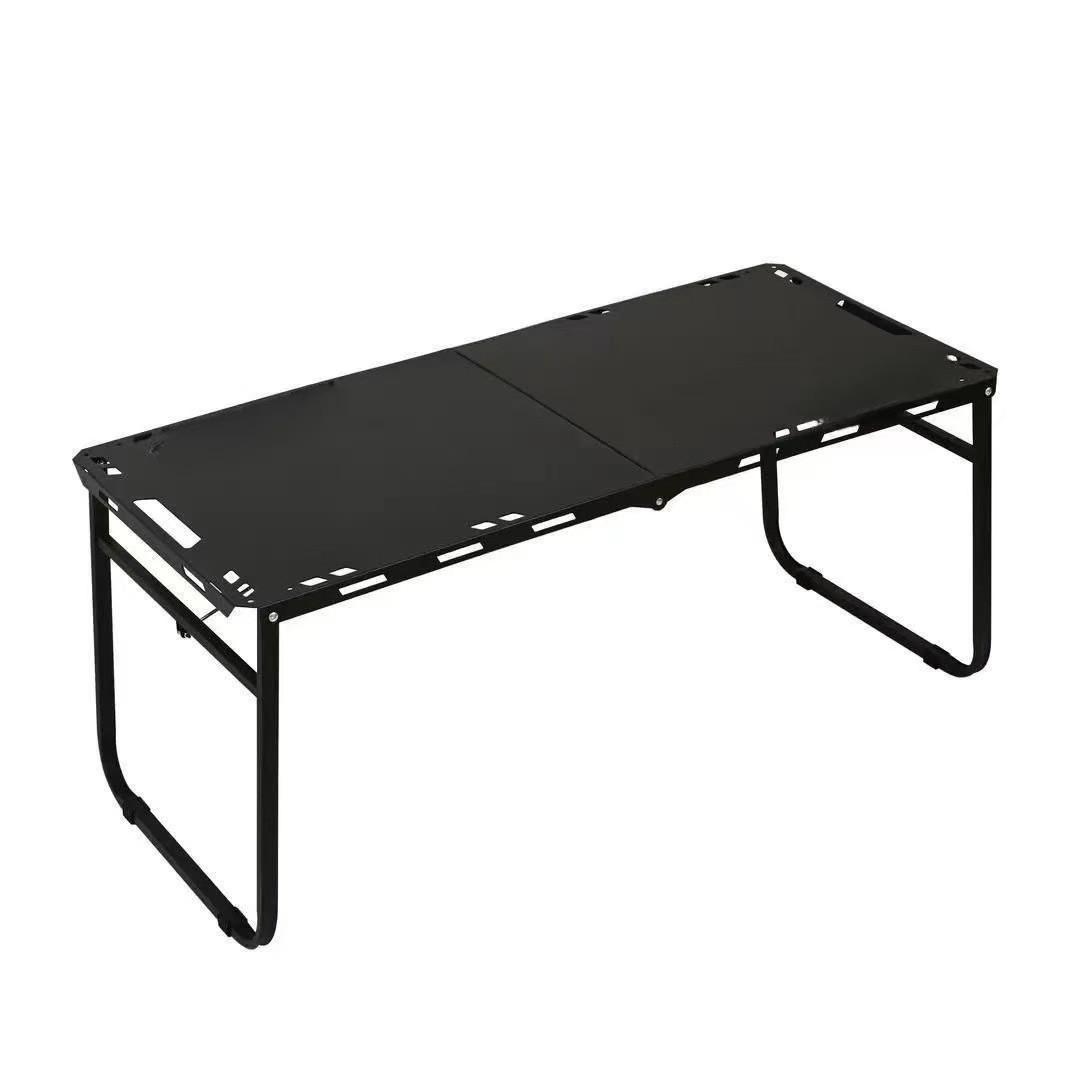 Mesa táctica plegable al aire libre IGT portátil de apertura rápida, mesa gruesa para equipos de camping de picnic, mesa de camping al aire libre