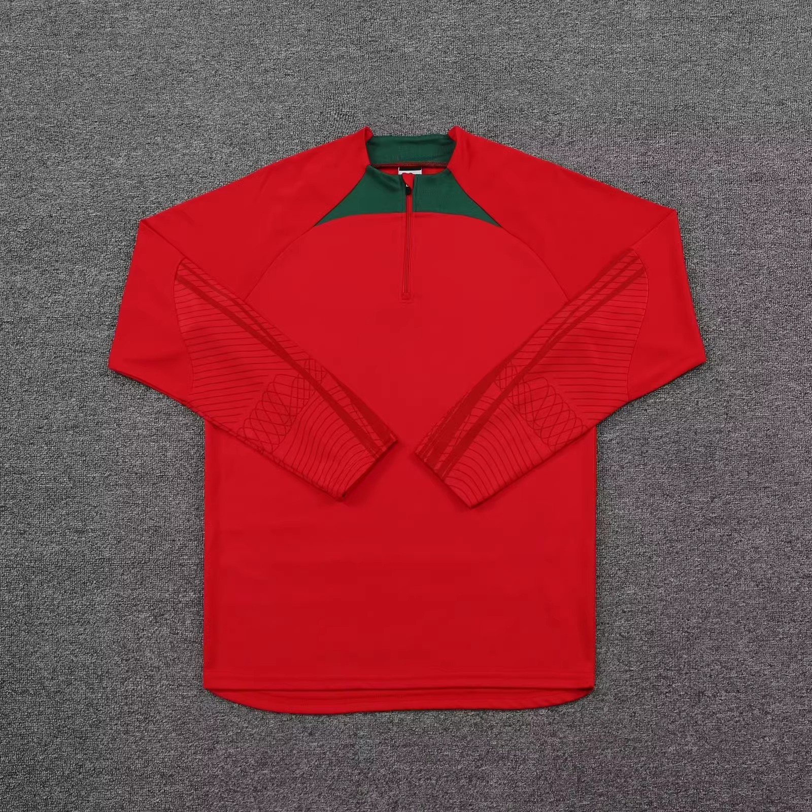Men's Long Sleeve Soccer Training Jacket - Half Zip Pullover Top For Football, Outdoor Sports, Running, Autumn Winter_voghion.com