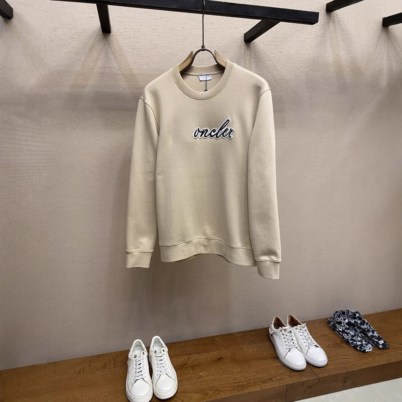 Correct Version European Goods 25 Autumn and Winter Men's Round Neck Sweatshirt High-Definition First-Hand Supply Mc Mongolian Style Long-Sleeved t