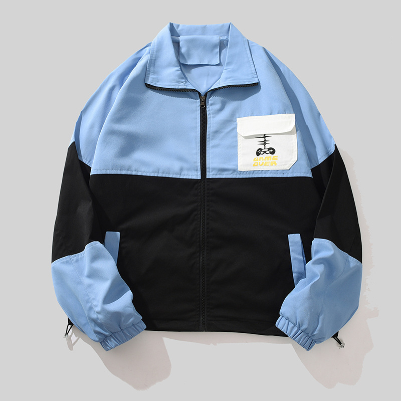 2024 otoño nueva chaqueta de hombre de tamaño grande estudiantes de moda casual versátil gordo aumento de peso cardigan chaqueta para hombres