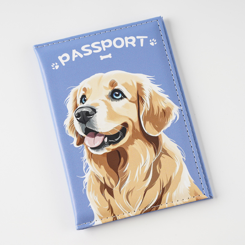 22g Weight Synthetic Leather Lining Material Open Closure Type / Strap Type passport holder Bags Type Travel Occasion Pu Leather Material Waterproof Function Dog, Cat Pattern All Seasons Season Unisex Gender Cute Style Square Shape Unisex Cute Dog Cat Pu Leather Waterproof Passport Holders 7