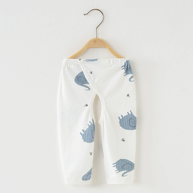 Children's autumn cotton trousers for new born, demi-season thermal underwear, 0-3 month